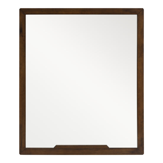 Soria Mid-Century Walnut Mirror - image 2