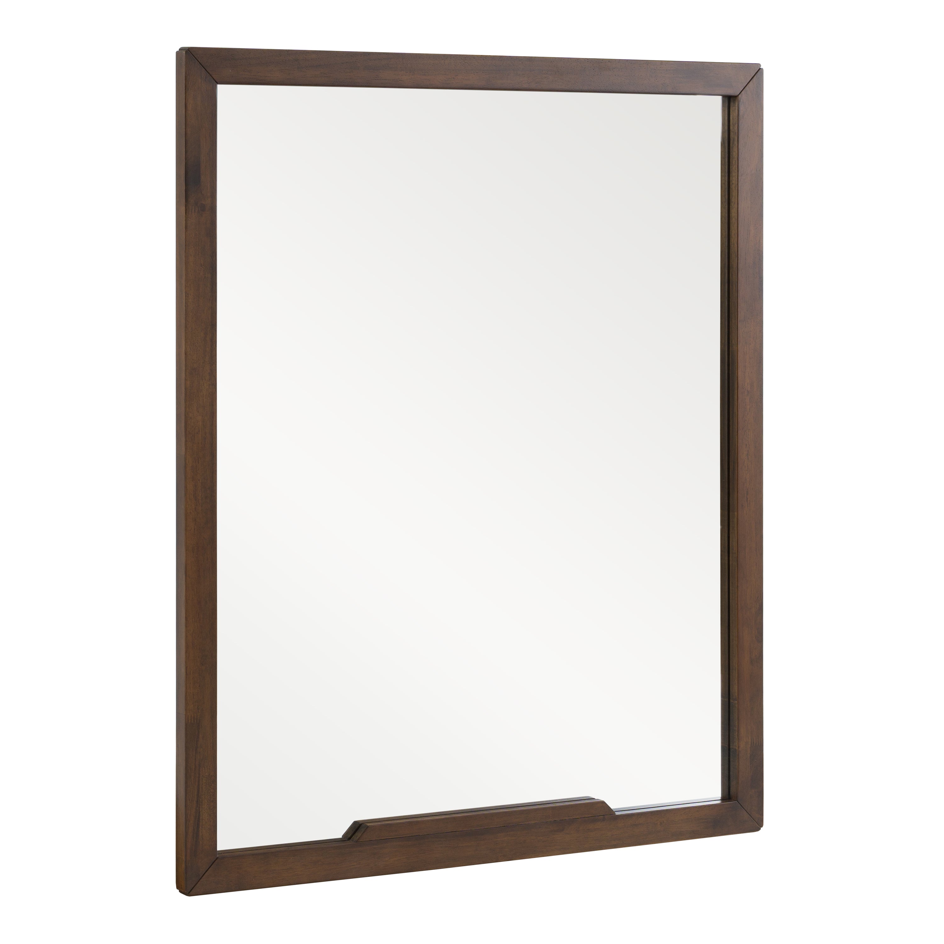 Soria Mid-Century Walnut Mirror - image 3