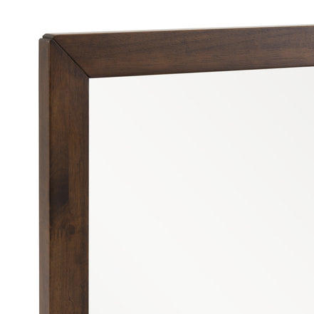 Soria Mid-Century Walnut Mirror - image 4