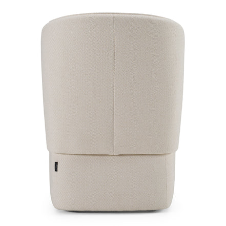 Souza - Modern Beige Fabric Swivel Dining Chair - image 4