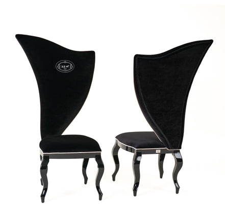 Sovereign - Transitional Black Fabric Chair (Set of 2) - image 2