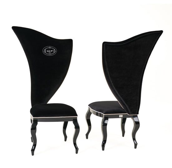 Sovereign - Transitional Black Fabric Chair (Set of 2) - image 2