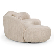 Spiro - Modern Beige Fabric Curved Sectional Sofa - image 4