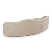 Spiro - Modern Beige Fabric Curved Sectional Sofa - image 5