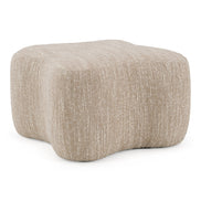 Spiro - Modern Beige Fabric Ottoman - image 4
