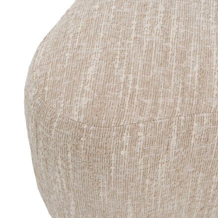 Spiro - Modern Beige Fabric Ottoman - image 5