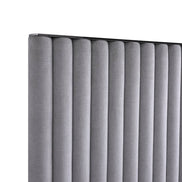 Splendor - Silver + Grey Velvet Upholstered King Platform Bed