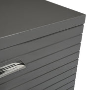 Splendor - Grey High Gloss Slatted Dresser - image 4