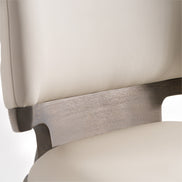 Stanley Contemporary Grey Leatherette and Grey Ash Dining Chair (Set of 2) - image 4
