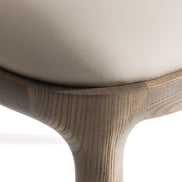 Stanley Contemporary Grey Leatherette and Grey Ash Dining Chair (Set of 2) - image 5