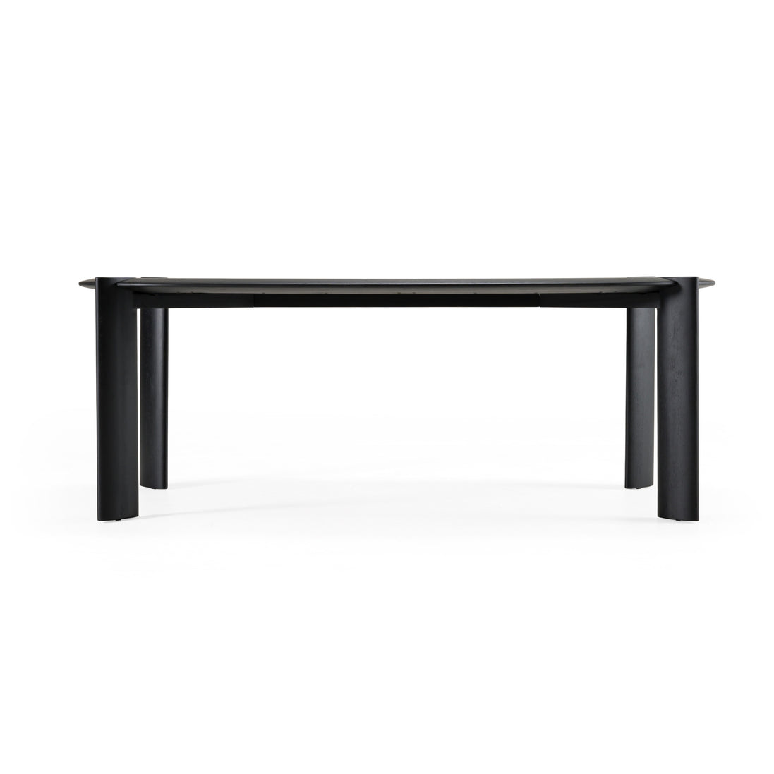 Steven - Modern Black Oval Dining Table