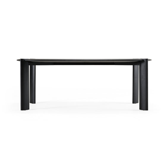 Steven - Modern Black Oval Dining Table