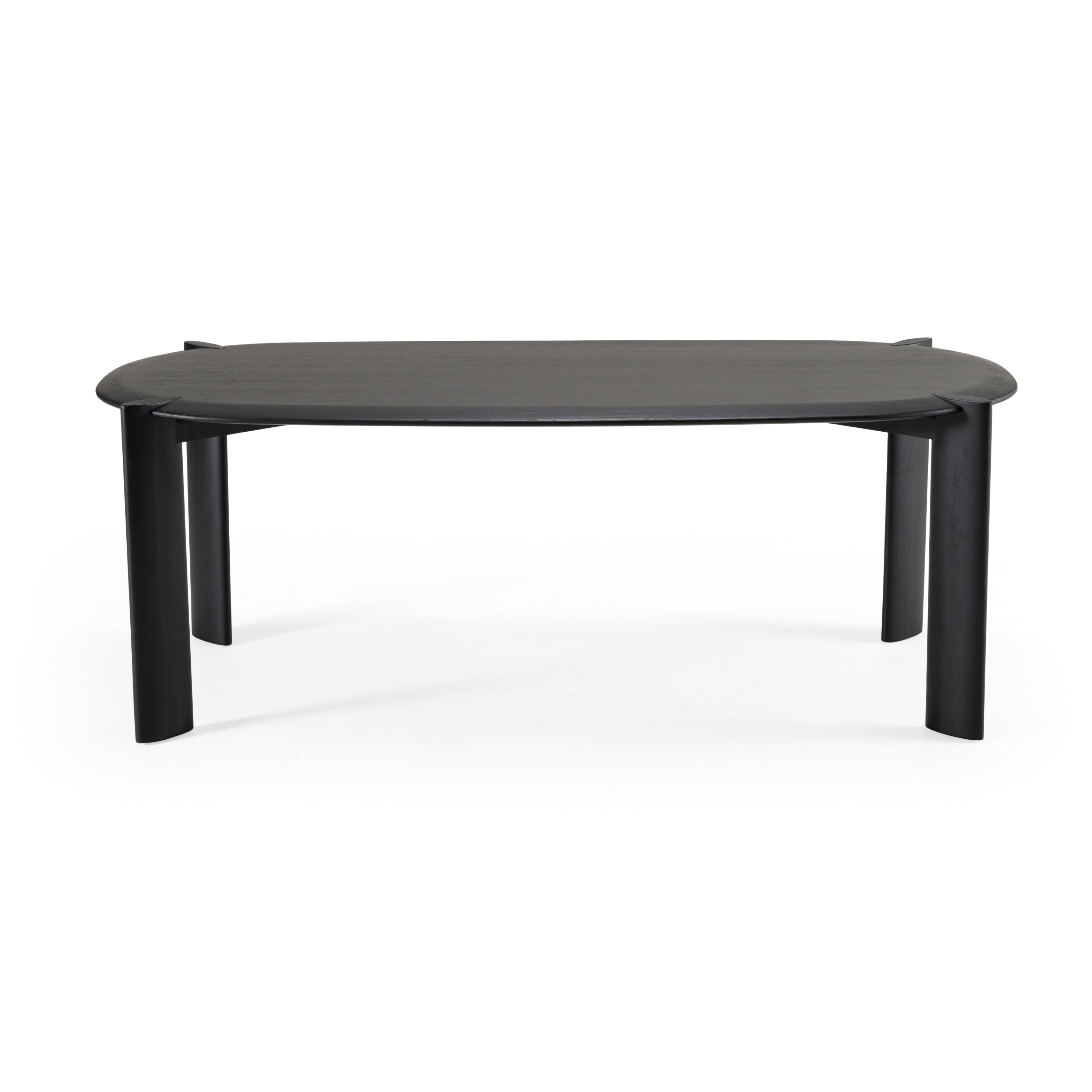 Steven - Modern Black Oval Dining Table - image 2