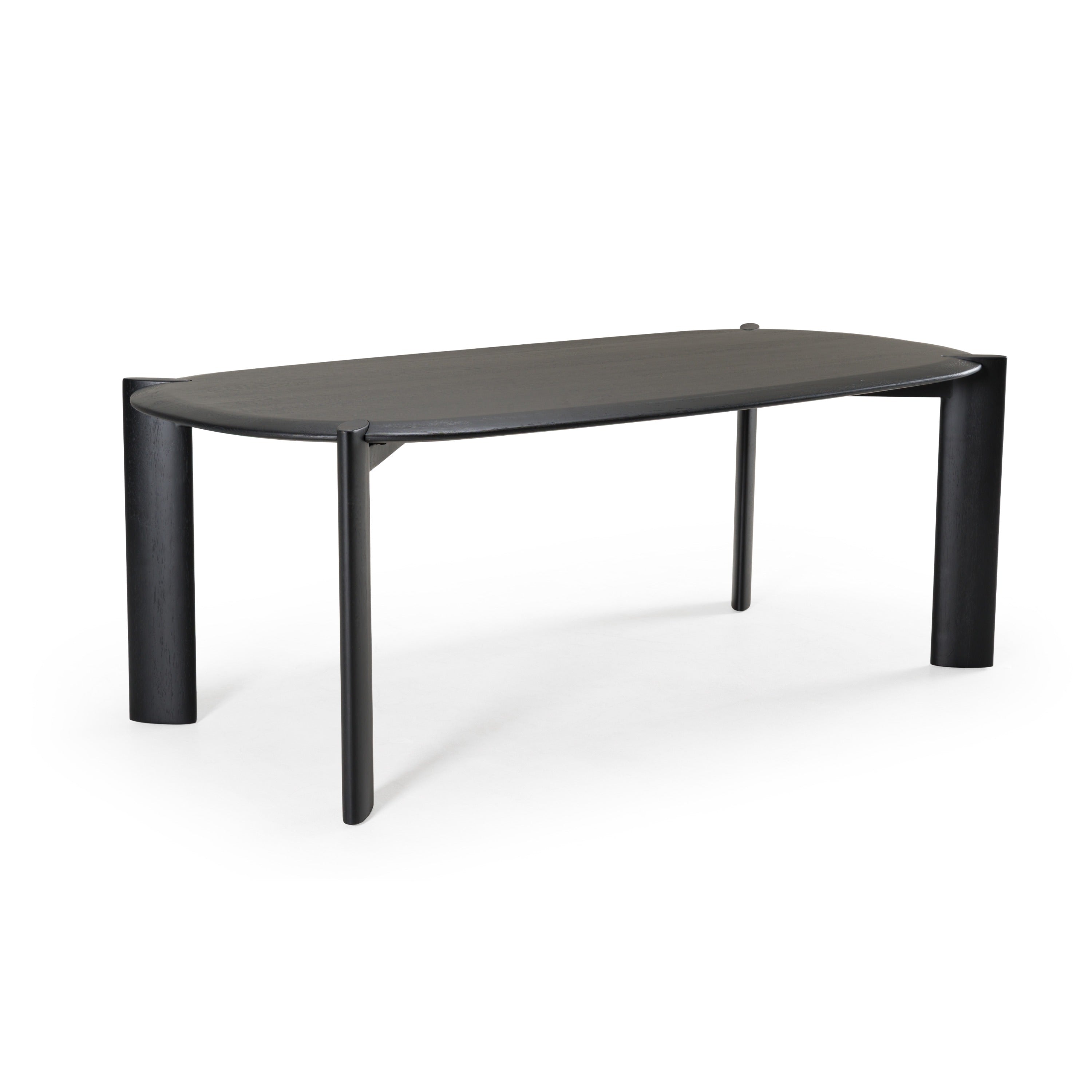 Steven - Modern Black Oval Dining Table - image 4