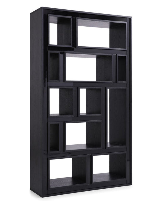 Suffolk - Contemporary Black Ash Bookcase