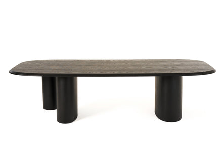 Summit - Modern 118" Black Ash Dining Table - image 2