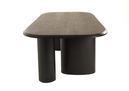 Summit - Modern 118" Black Ash Dining Table - image 4