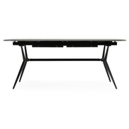 Suzie - Modern Ceramic + Black Ash Extendable Dining Table