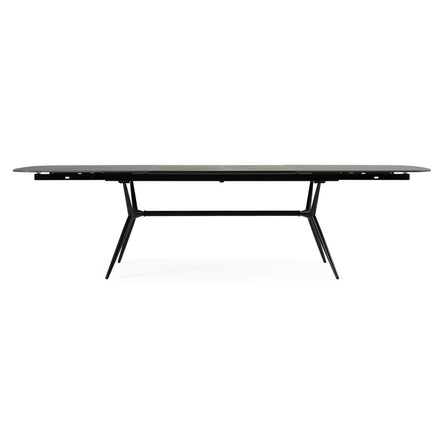Suzie - Modern Ceramic + Black Ash Extendable Dining Table - image 3