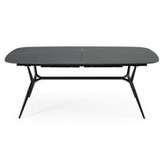 Suzie - Modern Ceramic + Black Ash Extendable Dining Table - image 4