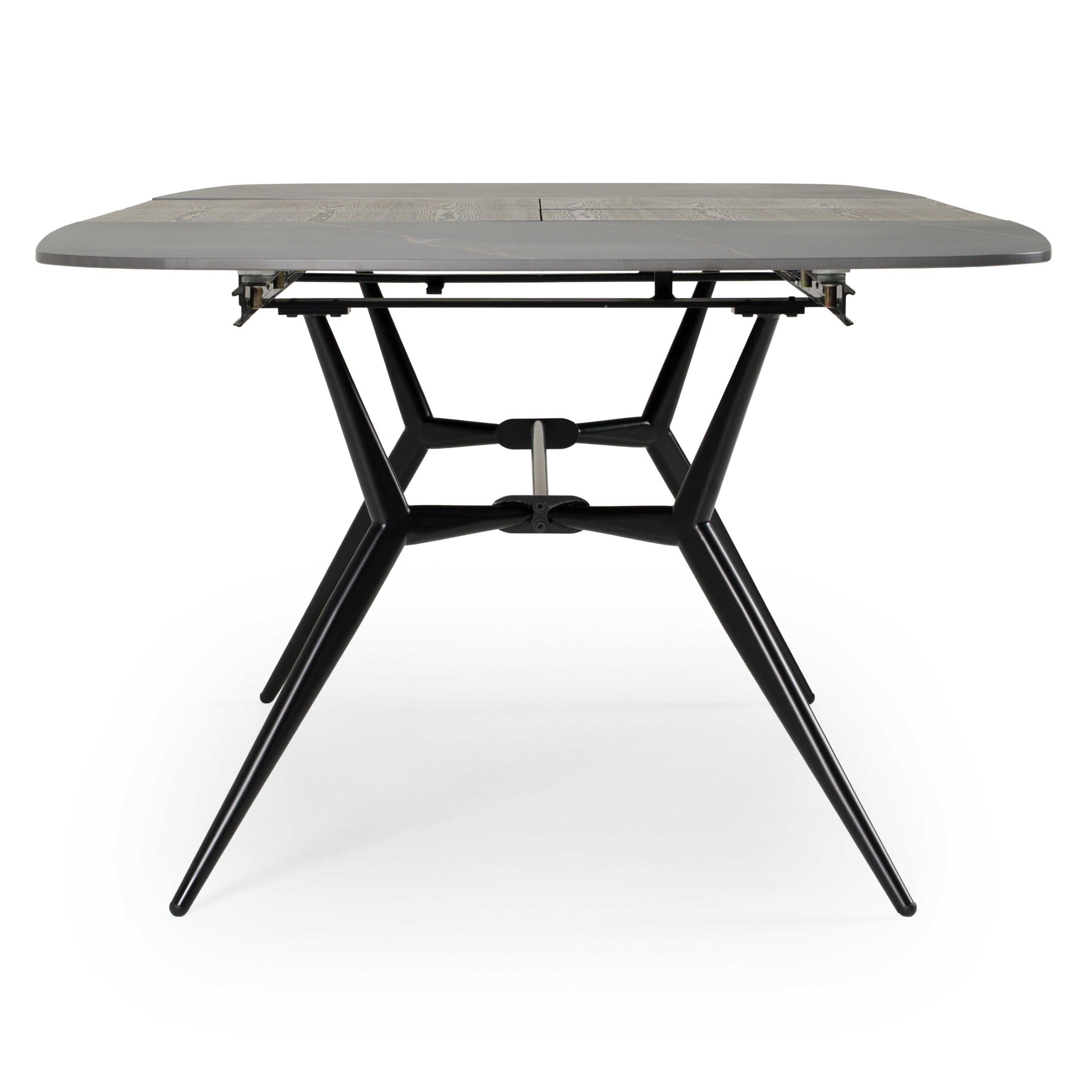 Suzie - Modern Ceramic + Black Ash Extendable Dining Table - image 5