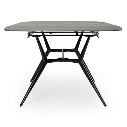 Suzie - Modern Ceramic + Black Ash Extendable Dining Table - image 5