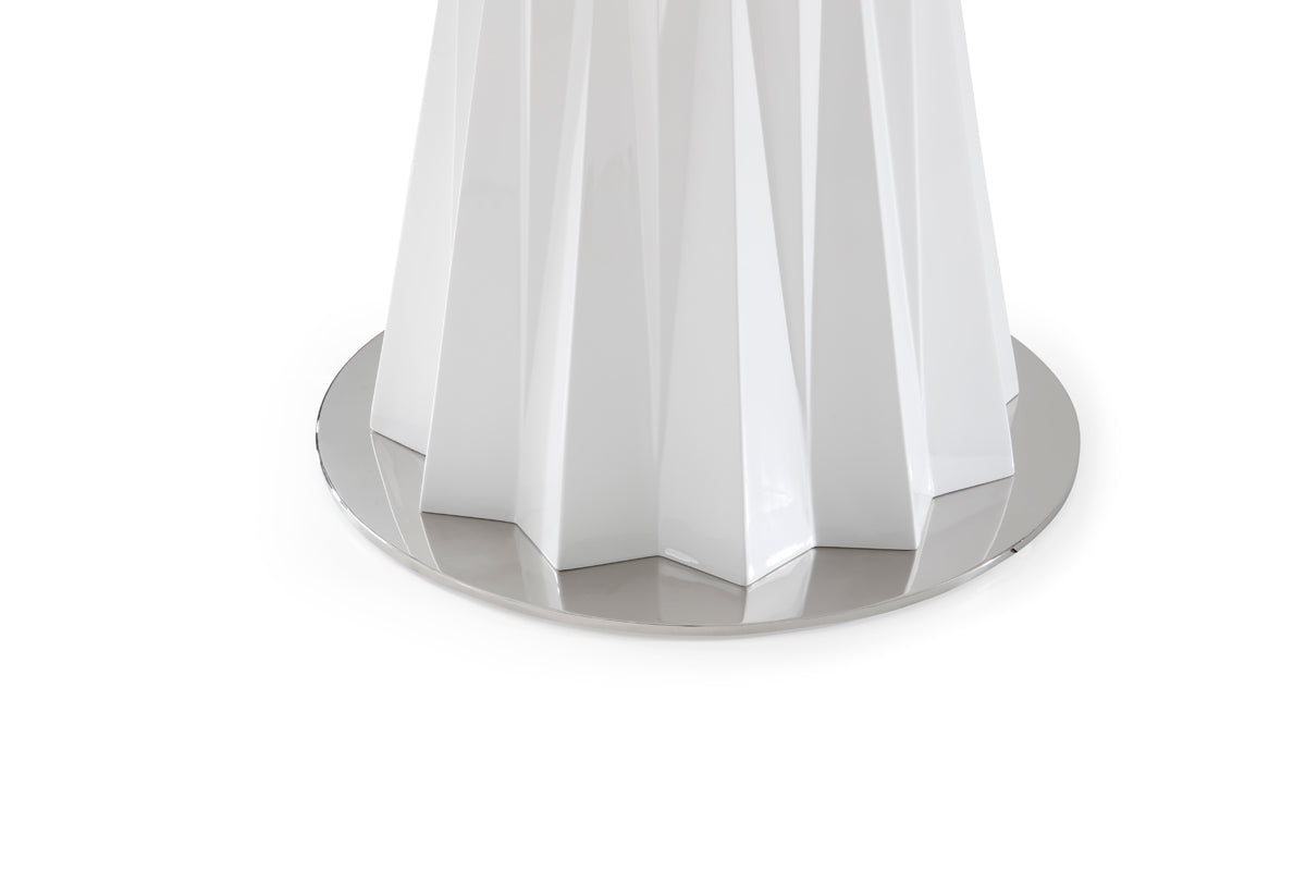 Cabaret Modern White Round Dining Table - image 2