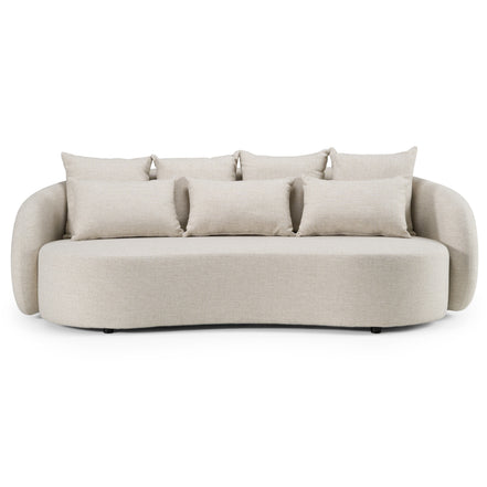 Tabarca - Outdoor Beige Fabric 3 Seat Sofa - image 2