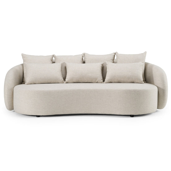Tabarca - Outdoor Beige Fabric 3 Seat Sofa - image 2