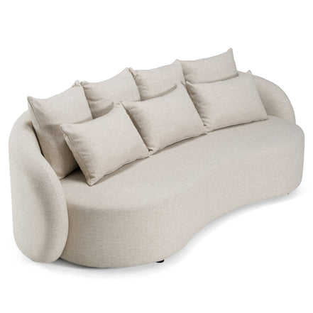 Tabarca - Outdoor Beige Fabric 3 Seat Sofa - image 4