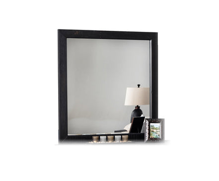 Tabitha Modern Dark Brown Recycled Pine Mirror - image 2