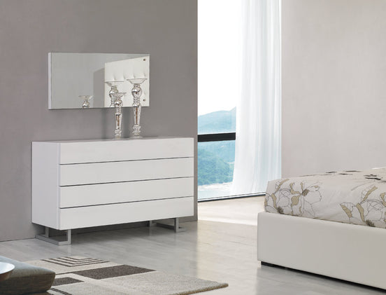 Lyrica - White Leatherette With Crystals Bed - image 2