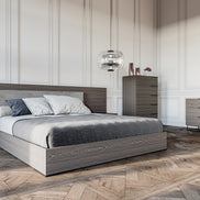 Enzo Italian Modern Grey Oak Mirror - image 3