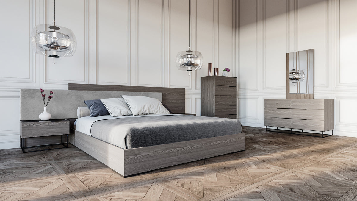 Enzo Italian Modern Grey Oak Chest - image 3