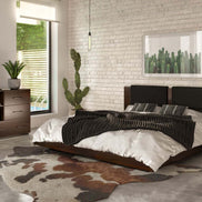 Fantasia - Contemporary Dark Walnut Mirror