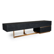 Tasha - Modern Black Ash + Brushed Gold TV Stand - image 4