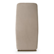 Tasha - Modern Beige Velvet + Brushed Brass Dining Chair (Set of 2) - image 5