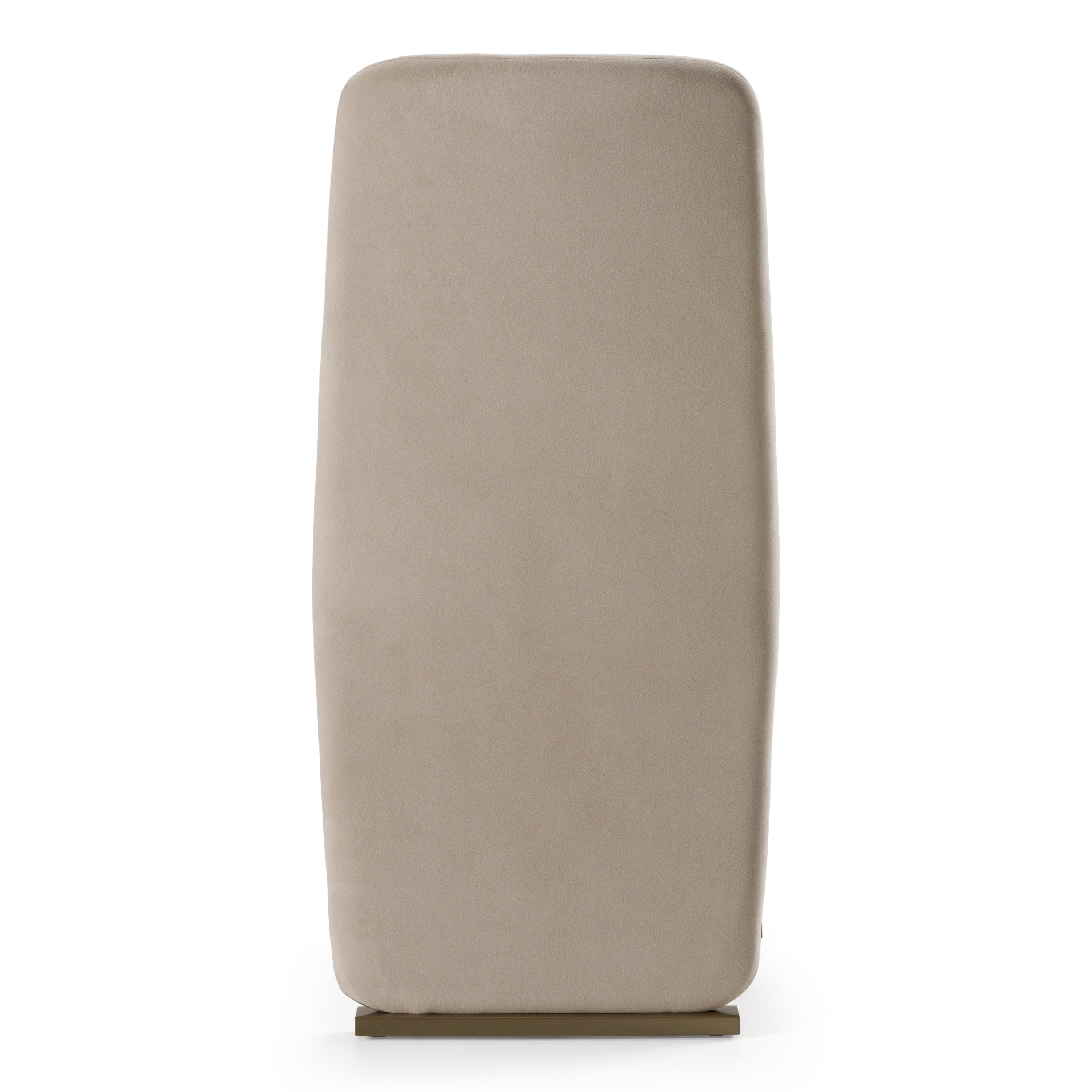 Tasha - Modern Beige Velvet + Brushed Brass Dining Chair (Set of 2) - image 5