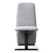 Tasha - Modern Grey Linen + Brushed Gunmetal Dining Chair (Set of 2)