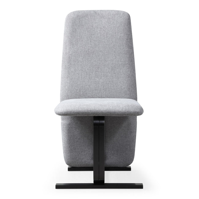 Tasha - Modern Grey Linen + Brushed Gunmetal Dining Chair (Set of 2)