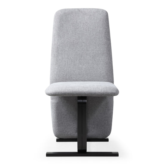 Tasha - Modern Grey Linen + Brushed Gunmetal Dining Chair (Set of 2)
