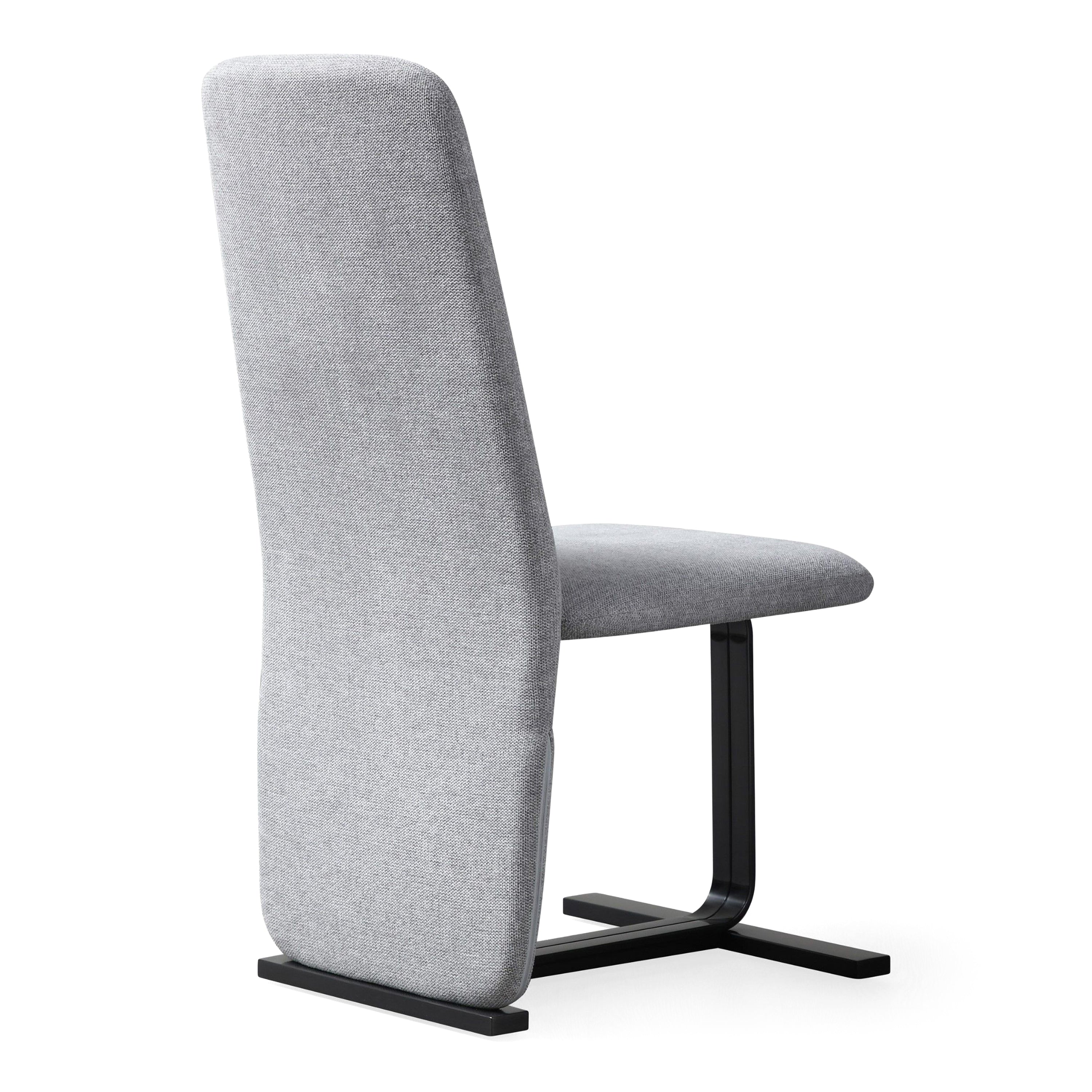 Tasha - Modern Grey Linen + Brushed Gunmetal Dining Chair (Set of 2) - image 4