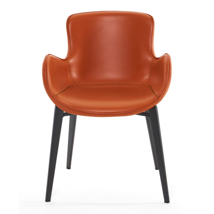 Tayla - Modern Cognac Eco-Leather Dining Chair - image 4