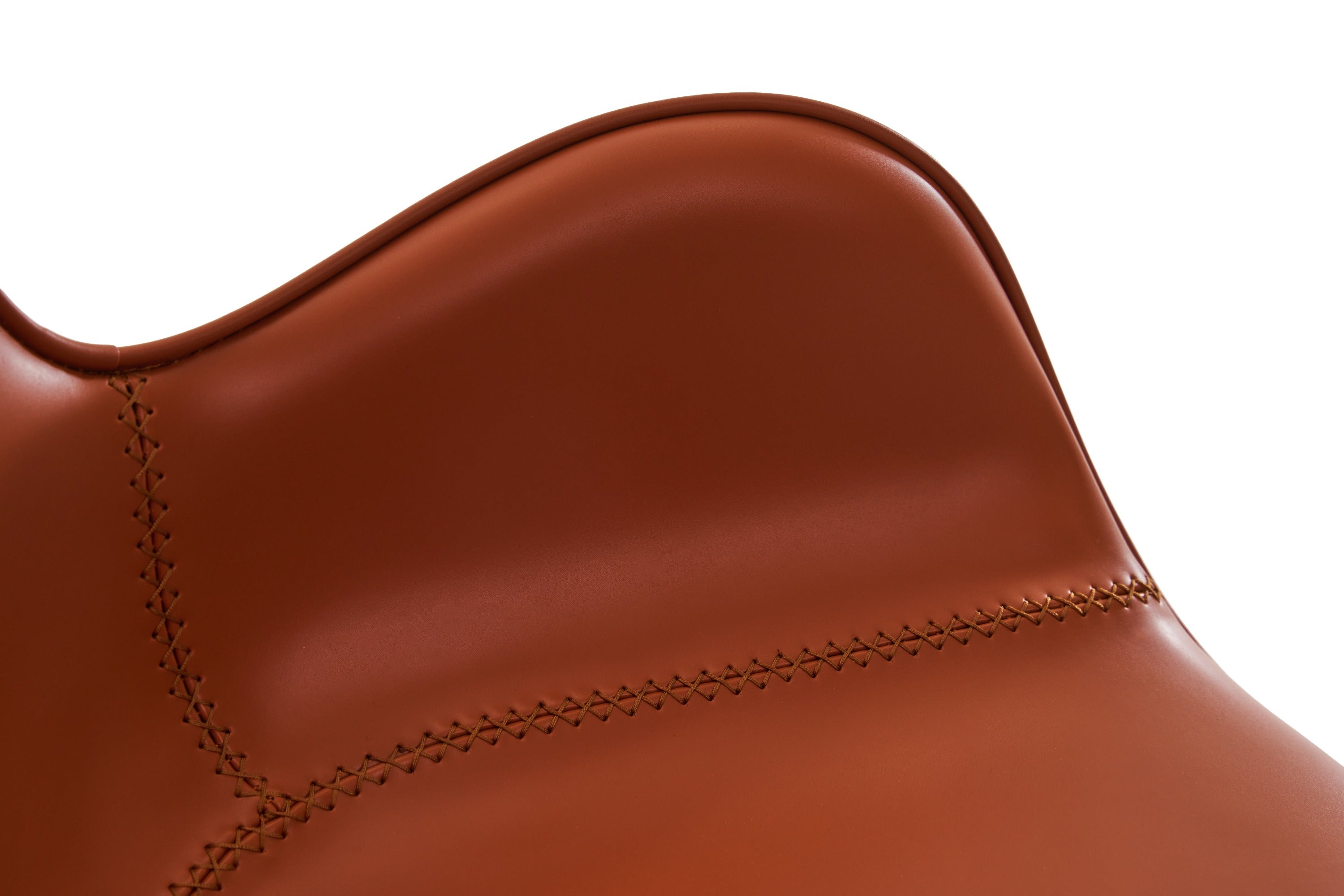 Tayla - Modern Cognac Eco-Leather Dining Chair - image 3