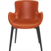 Tayla - Modern Cognac Eco-Leather Dining Chair