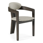 Thorne Light Grey and Dark Grey Arm Dining Chair - image 2