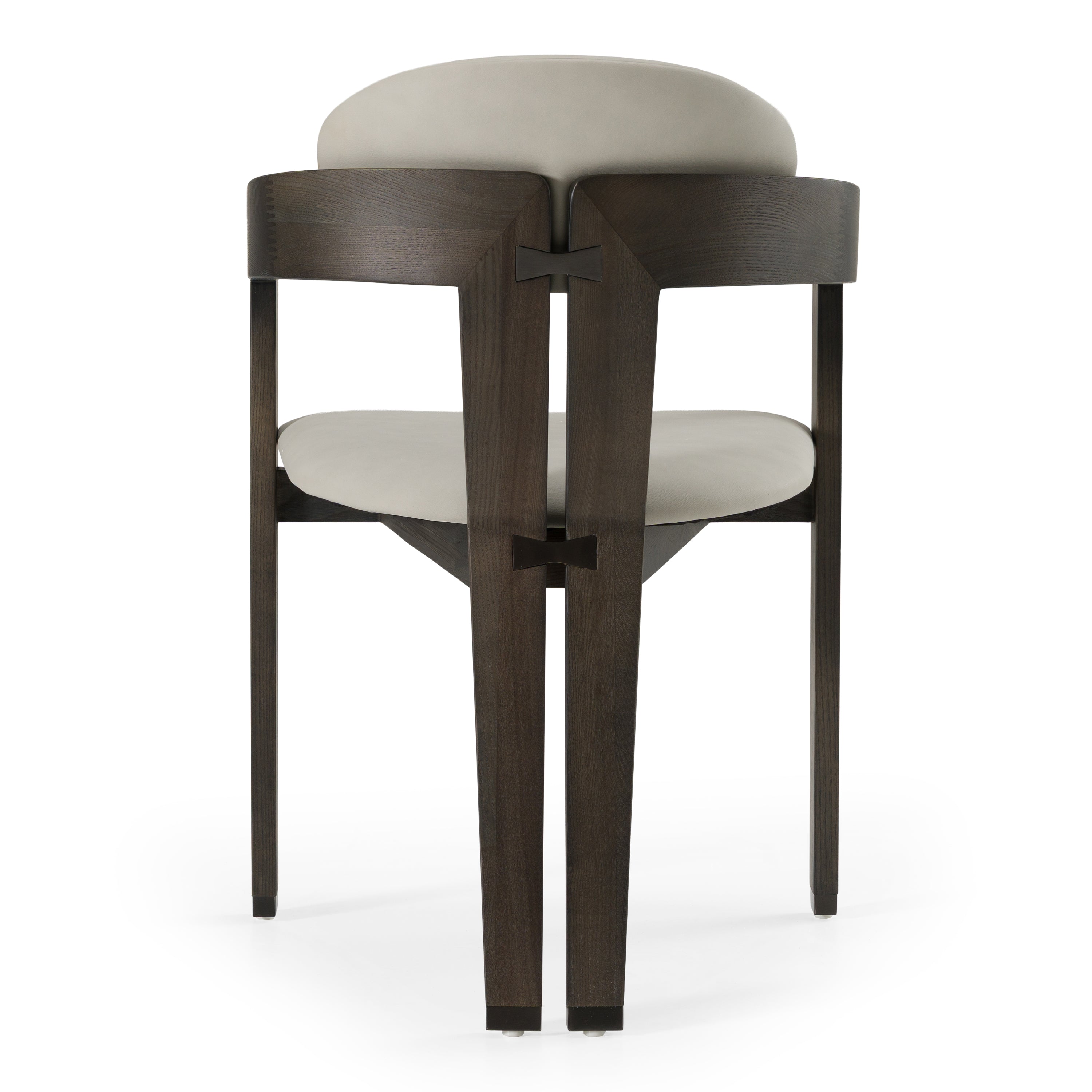 Thorne Light Grey and Dark Grey Arm Dining Chair - image 4