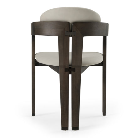 Thorne Light Grey and Dark Grey Arm Dining Chair - image 4