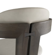 Thorne Light Grey and Dark Grey Arm Dining Chair - image 5