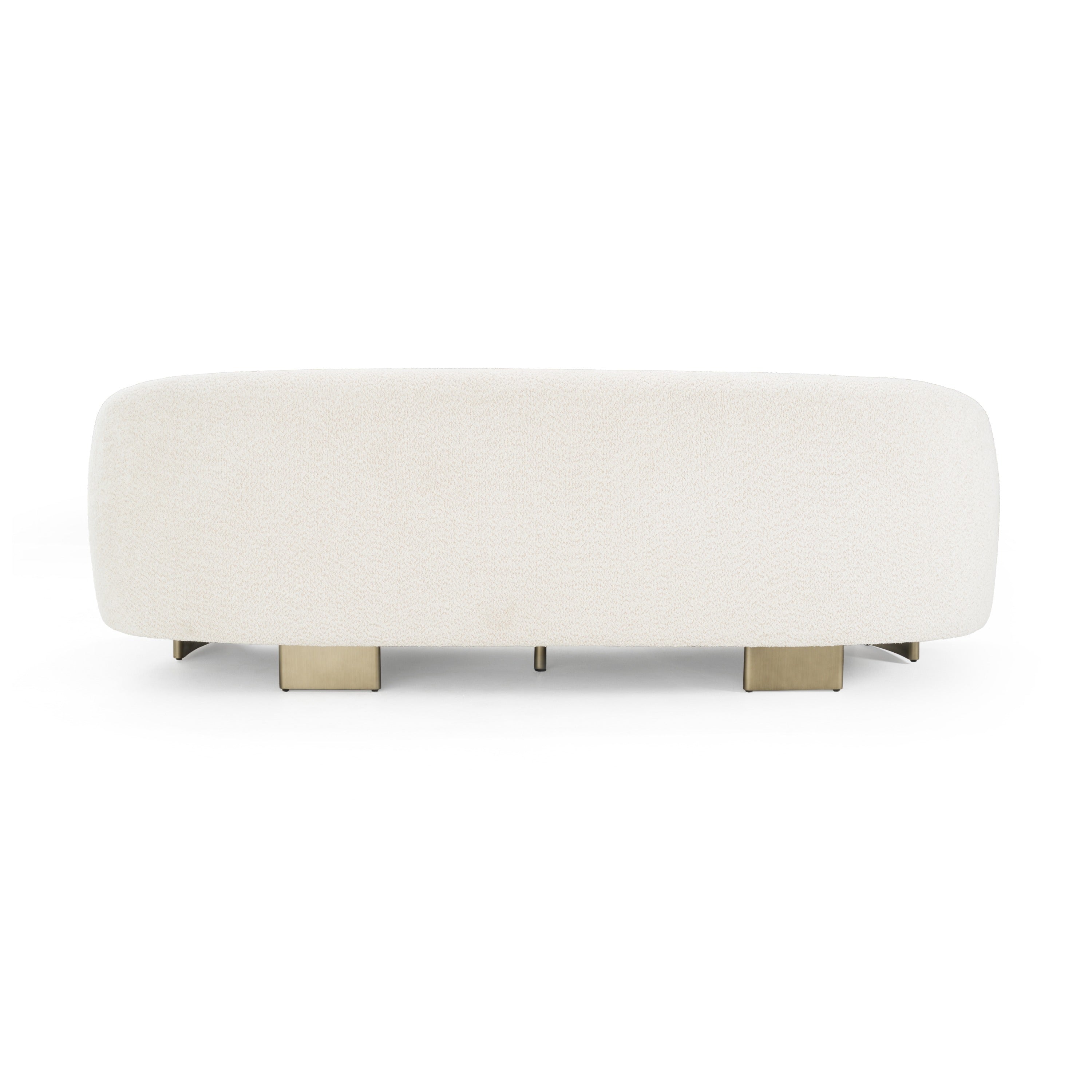 Thrive - Modern Beige Fabric + Antique Brass Sofa - image 3